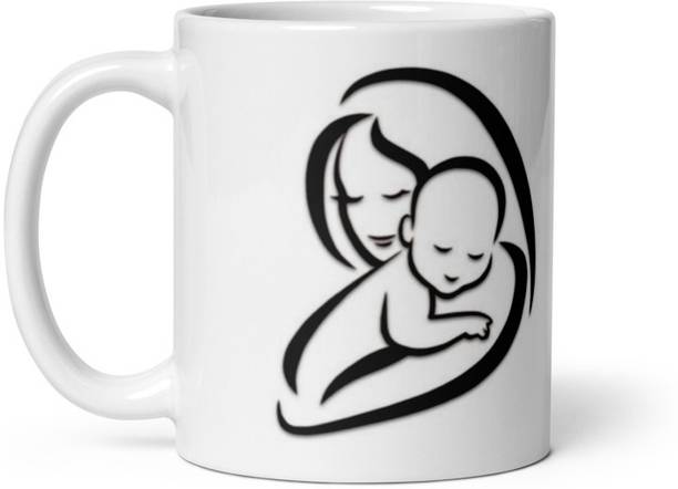 Avi Bazar Happy Mothers Day Birthday Gift for Mom I Love You Mom Printed Ceramic Coffee Mug