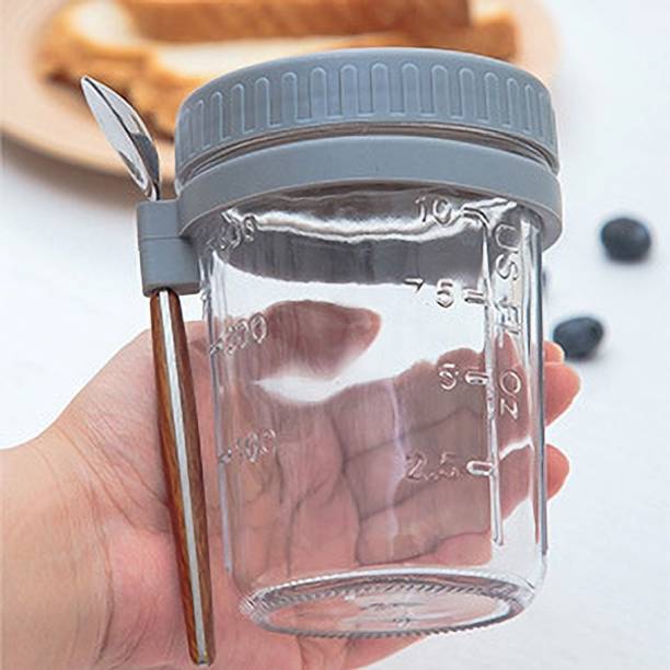 अधुनिक Glass Mason Jars For Overnight Oats Leak Proof Container ग्लास मग