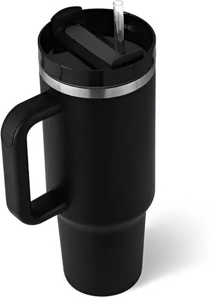 एलिट Tumbler with Straw & Handle,Coffees 1200 ml स्टेनलेस स्टील मग