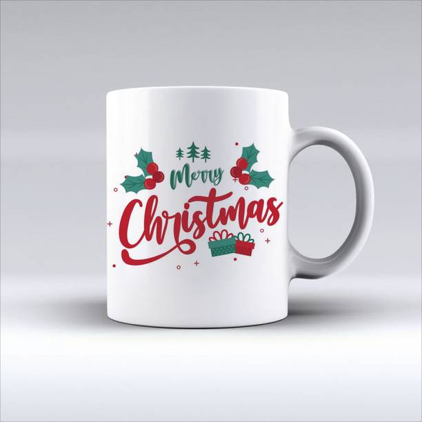 Print Ginnie Merry Christmas and New Year Printed Secret Santa Gift for Friends/Family/Love Ceramic Coffee Mug
