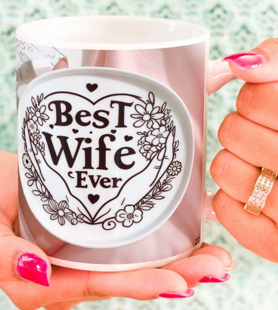 Oducos My Dear Wife I Love You Gift for Wifey, Best Wife in the World Wife27 Ceramic Coffee Mug