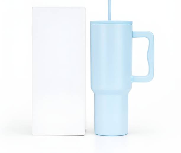 Foxin Insulated Stainless Steel Tumbler | With Straw, Handle & Lid Stainless Steel Tumbler