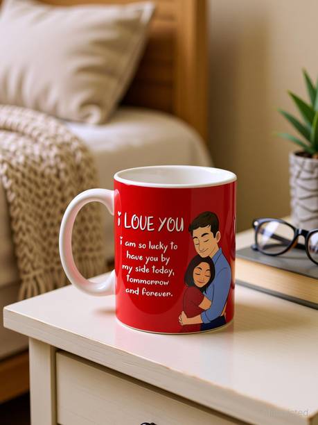 ME&YOU Romantic Gift for Wife, Lover, Husband, Special Person on Birthday Gift, Anniversary, Valentine's Day, Love Gifts, Couple Gift, Printed Coffee IZ21STLoveMU-83 Ceramic Coffee Mug