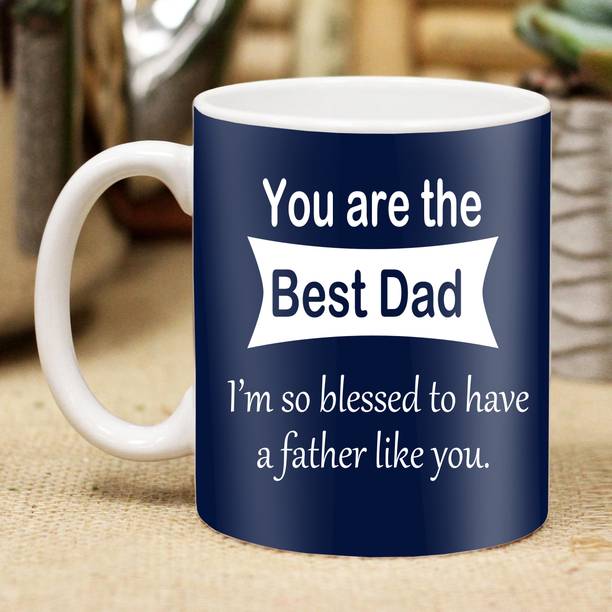GIFTGROOVE World's Best Dad Coffee | Happy Father's Day Gift for Papa, Father-in-Law Ceramic Coffee Mug