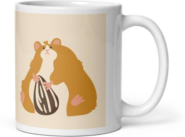 Mr UVD Cute Hamster With Nuts_MUGG Ceramic Coffee Mug