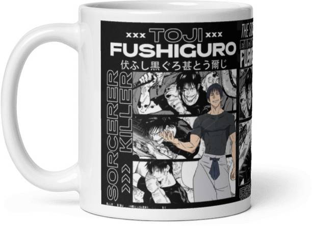 MANIACdesigner Toji Ceramic White Glossy – 11oz Premium Coffee Cup, Gift For Anime Lover Ceramic Coffee Mug