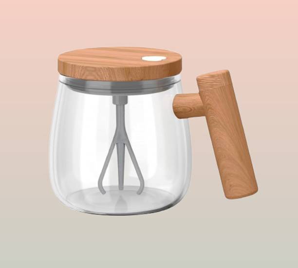juggaris Rapid Stir Hot Chocolate Container – Instant Blend Glass Coffee Mug