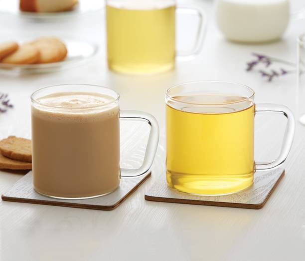 BOROSIL BVVIBC305S2 Glass Coffee Mug