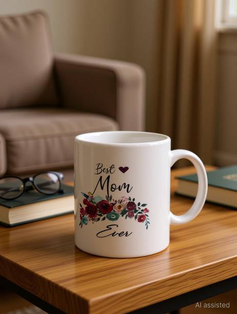 THE CLICK INDIA "Best Mom Ever"-Mug For Mom Birthday and Mother's day Best Gift For Mummy|Mother Ceramic Coffee Mug