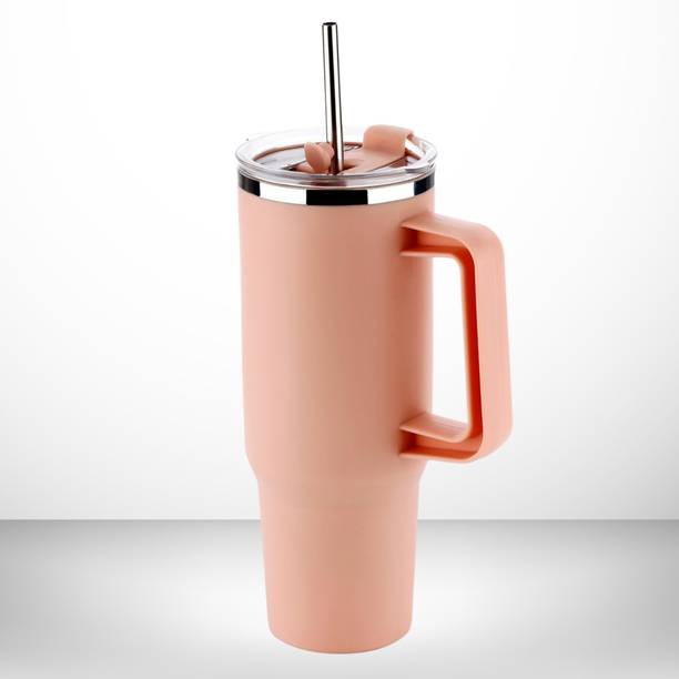 KAMALIYA BROTHAER & COMPANY Large Capacity Insulated Tumbler with Handle Lid & Straw Plastic Tumbler 62 Stainless Steel Tumbler