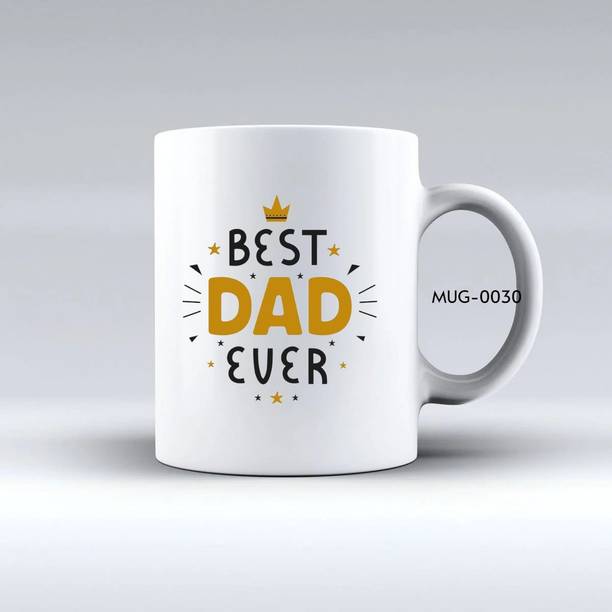 PRINT MIO Coffee Best Dad Ever Printed Ceramic Coffee Mug