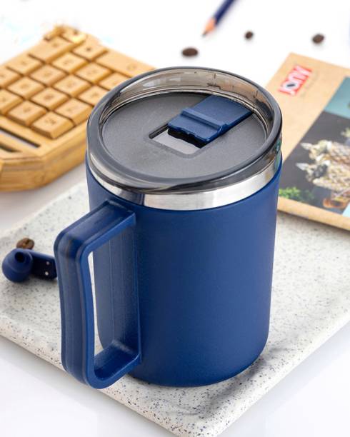 ग्रकॉक्स Coffee Lover's 1st Preferable Choice Sipper Lid Stainless Steel स्टेनलेस स्टील, प्लास्टिक मग