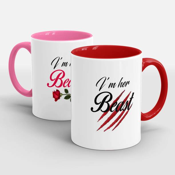 PARTHMUGS I Am Her beauty 3 Tone Printed Ceramic Coffee Mug