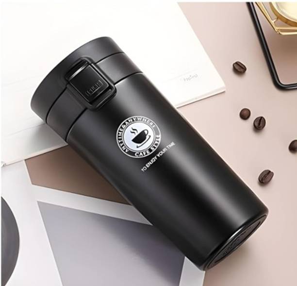 Saavyum Enterprises Vacuum Insulated Stainless Steel Coffee 400ml Double Wall Vacuum Travel Cup Stainless Steel Coffee Mug