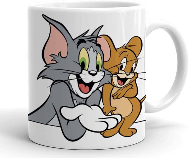 Giftara Tom And Jerry Printed Ceramic Coffee Mug