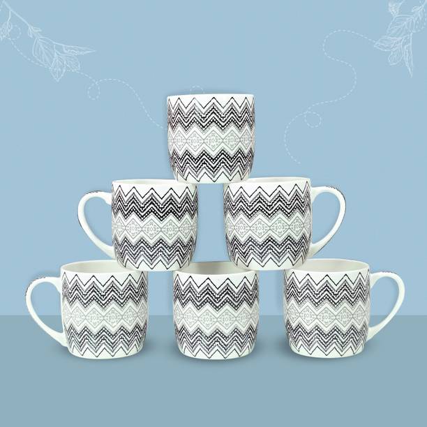 StarAndDaisy Coffee Set of 6 | Ceramic Bone China Cup to Gift to Best Friend Ceramic Coffee Mug