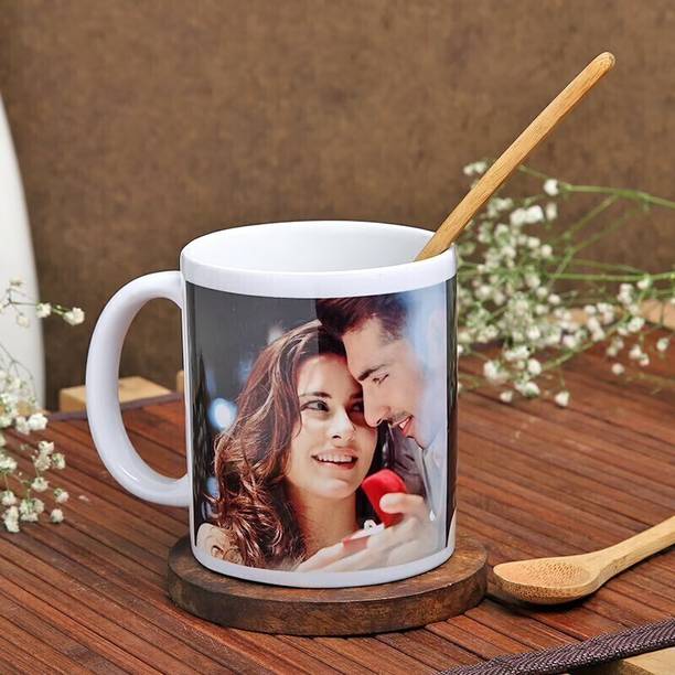 गिफ्ट्सपीडीया Photo mug Print Photo, Logo & Text on Cup For Birthday , Anniversary Gift 33 सिरेमिक मग