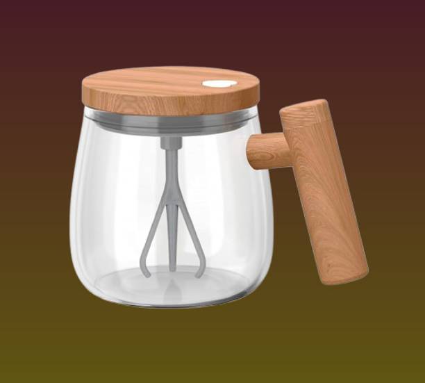 juggaris Easy Stir Latte Cup – Self Mix Drinkware Glass Coffee Mug