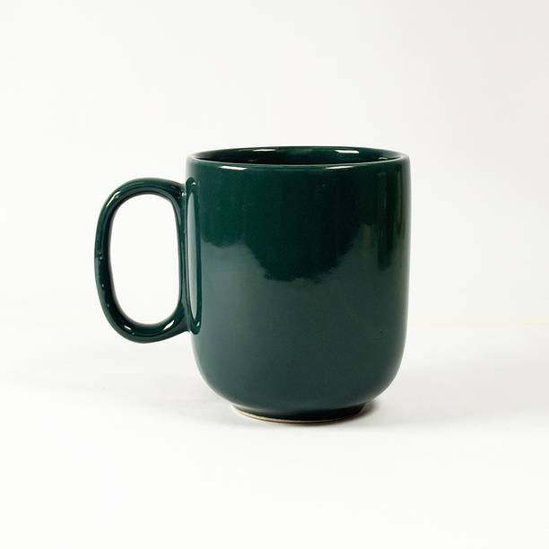 हेरितलेस Temple Moss Ceramic Coffee – 350 ML, Vegan, Microwave & Dishwasher Safe सिरेमिक मग