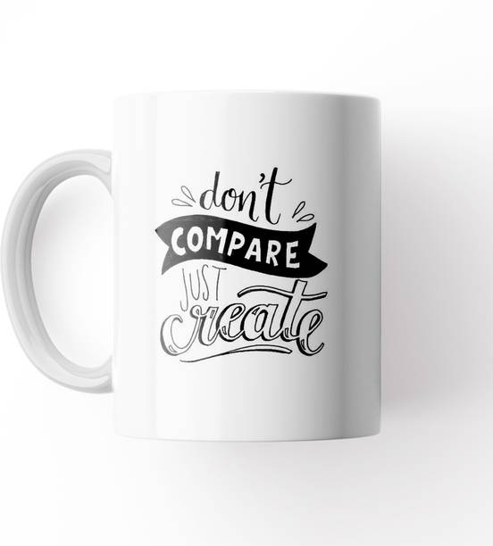 Beautum Typography Designed White Model No:BBTQWE15213 Ceramic Coffee Mug
