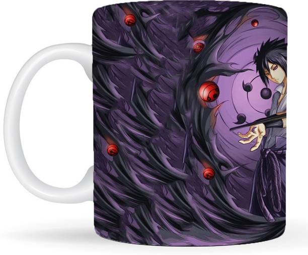 Mr UVD Anime Printed Coffee Naruto-Sasuke-2 Ceramic Cup for Gifting_MUGG Ceramic Coffee Mug
