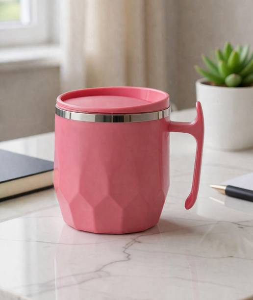 Siply stainless steel pink coffee mug Stainless Steel Coffee Mug
