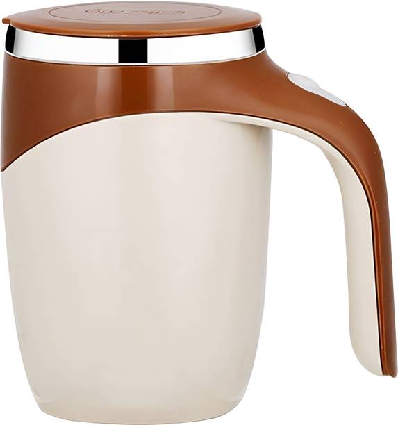 SRBK fashion Automatic Magnetic Rotating Coffee, Home Office Travel Mixing(Multicoloured) Stainless Steel Coffee Mug