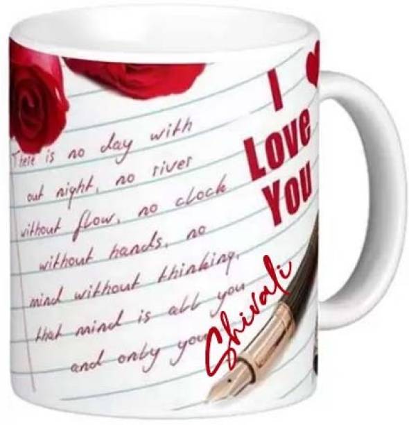 GNS Romantic Gift for Shivali I Love You Letter 081 Ceramic Coffee Mug