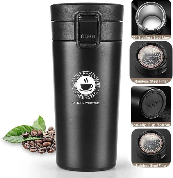 निर्वाना Double Wall Vacuum Insulated Tea Coffee Thermos Flask Travel स्टेनलेस स्टील मग