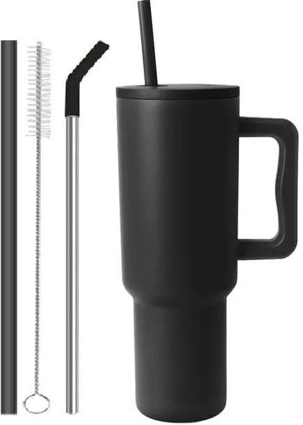 ESLORA Stainless Steel Vacuum Double Insulated Tumbler with Handle and Straw 1200ML Stainless Steel Tumbler