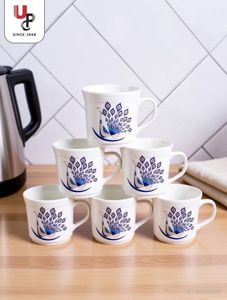 UPC Fine Bone China Ceramics Coffees (Set of 6) Premium Quality and Finish Bone China Coffee Mug