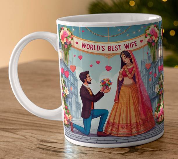 Oducos My Dear Wife I Love You Gift for Wifey, Best Wife in the World Wife09 Ceramic Coffee Mug