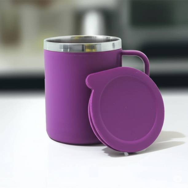 Senso STAINLESS Steel Stainless Steel 400ML Stainless Steel/ Chai Cup(Purple Cup) Stainless Steel Coffee Mug