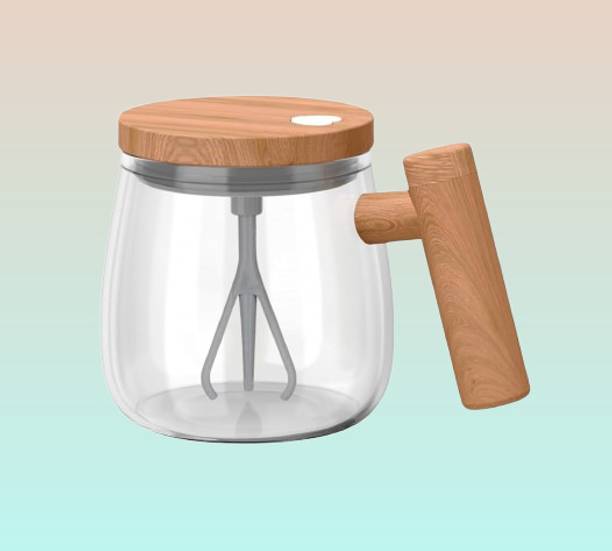 Joxon Easy Stir Chai Cup – One-Touch Mix Drinkware Glass Coffee Mug