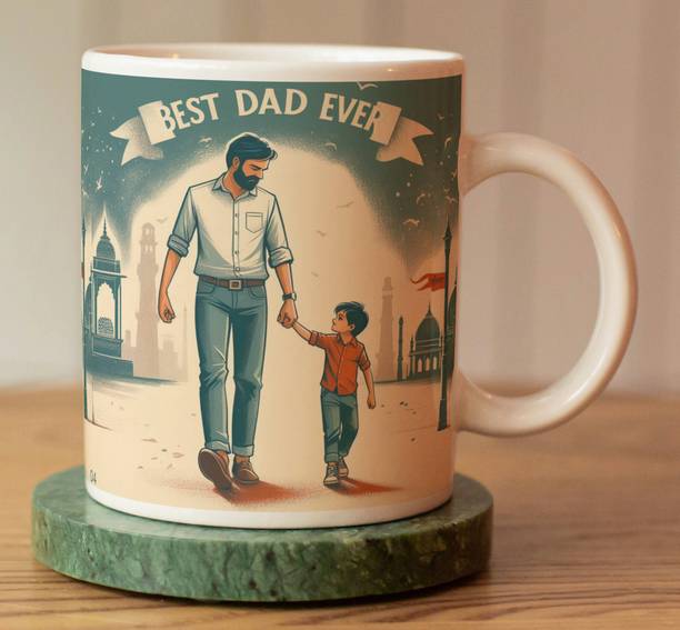 Oducos Anniversary Gifts for Father, Happy Father's Day, Best Dad in the World Dad04 Ceramic Coffee Mug