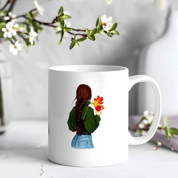 Parth Kp Enterprises Ceramic White mug pack of 1 Customized designs_NEWW164 Ceramic Coffee Mug