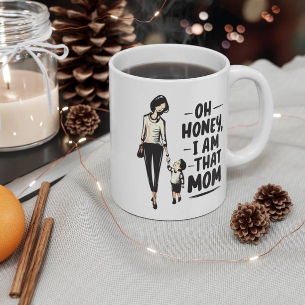 Trykk Art Mother's Day Theme Printed Ceramic Coffee | Gift for Mother, MDMUG-46 Ceramic Coffee Mug