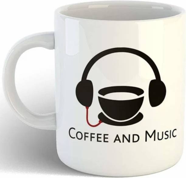 Ngifts Custom Photo, Text, Logo - Personalized Coffee & Music Quote Gift Ceramic Coffee Mug