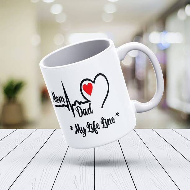 V Kraft Best mom Ever Unique mom Quote Printed Stylish Coffee for mom 198 Ceramic Coffee Mug
