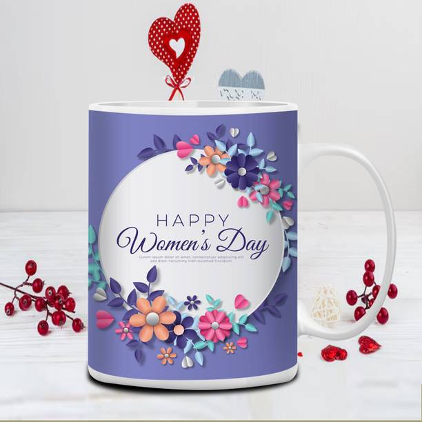 GiftWeb Perfect Gift to Women's Day Truly Unforgettable Ceramic Coffee (325 ml}6 Ceramic Coffee Mug