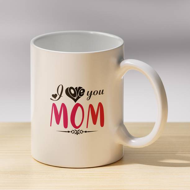 Fifth Creations Love You Mom - Birthday Gift for Mom/Mother's Day Gift, Gift for Mother, Mummy Ceramic Coffee Mug
