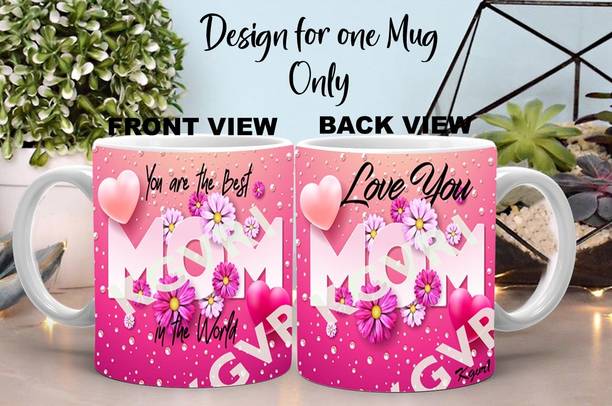 Kgvr1 "Mom Best World"Best Gift For Mom|Mother's Day|Birthday|Printed Ceramic Coffee Mug