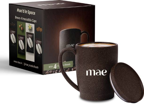 MAE Coffee 370 ML with 4 sachets Crop Waste Coffee Mug