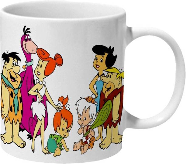 Mooch Wale Flintstones Family Ceramic Coffee Mug