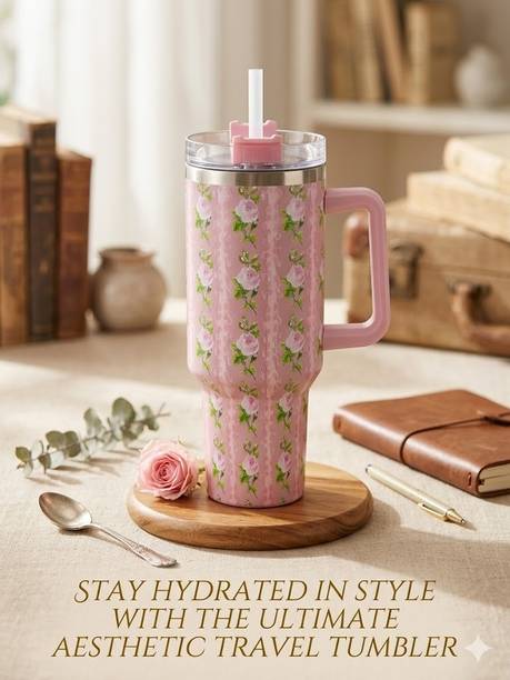 Varman vertex PURPLE Rose Pink Double-Wall Vacuum Stainless Steel Tumbler