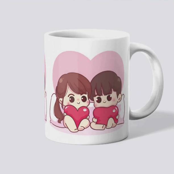 makekart Romantic Relationship Goal | Cute Gift for Lovers on Promise Day Ceramic Coffee Mug