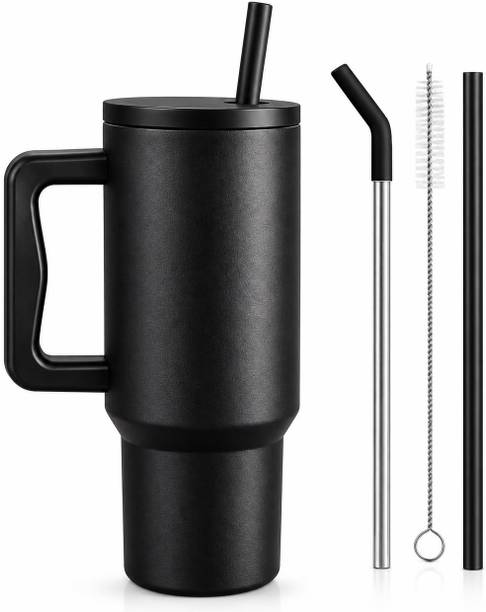 Viswarya Insulated Tumbler with Straw and Lid Stainless Steel Tumbler