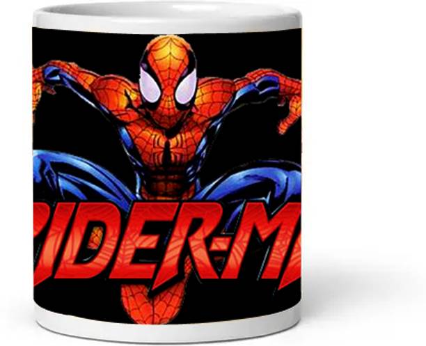 BESTPRINT spider man design coffee mug Ceramic Coffee Mug