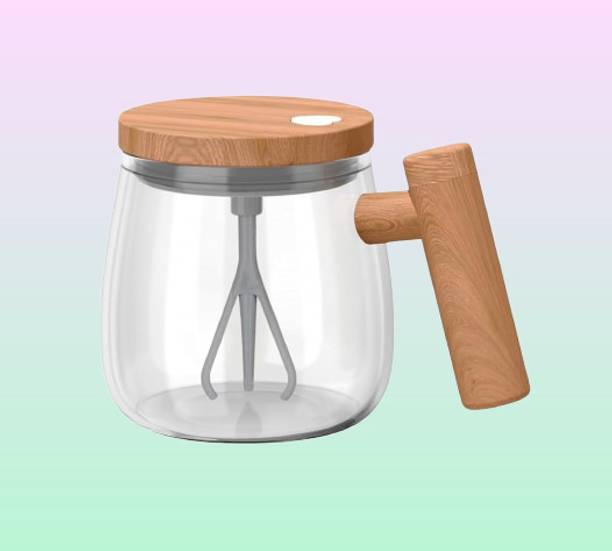 Branora Self-Stirring Hot Drink – Quick Stir Drinkware Glass Coffee Mug