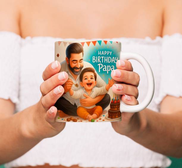 Acrebees Happy Birthday Papa Coffee|Gift For Father|Birthday Gift For Papa Ceramic Coffee Mug